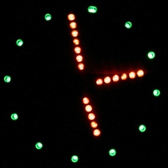 ساعت آنالوگ گردان با هشت LED -طراحی شده توسط مهندس حسین لاچینی