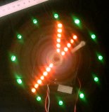 ساعت آنالوگ گردان با هشت LED -طراحی شده توسط مهندس حسین لاچینی